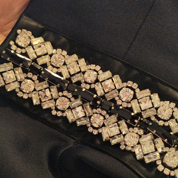 NWT Burberry Swarovski Crestal Wide Leg Jersey Cropped track pants in back - Picture 9 of 9